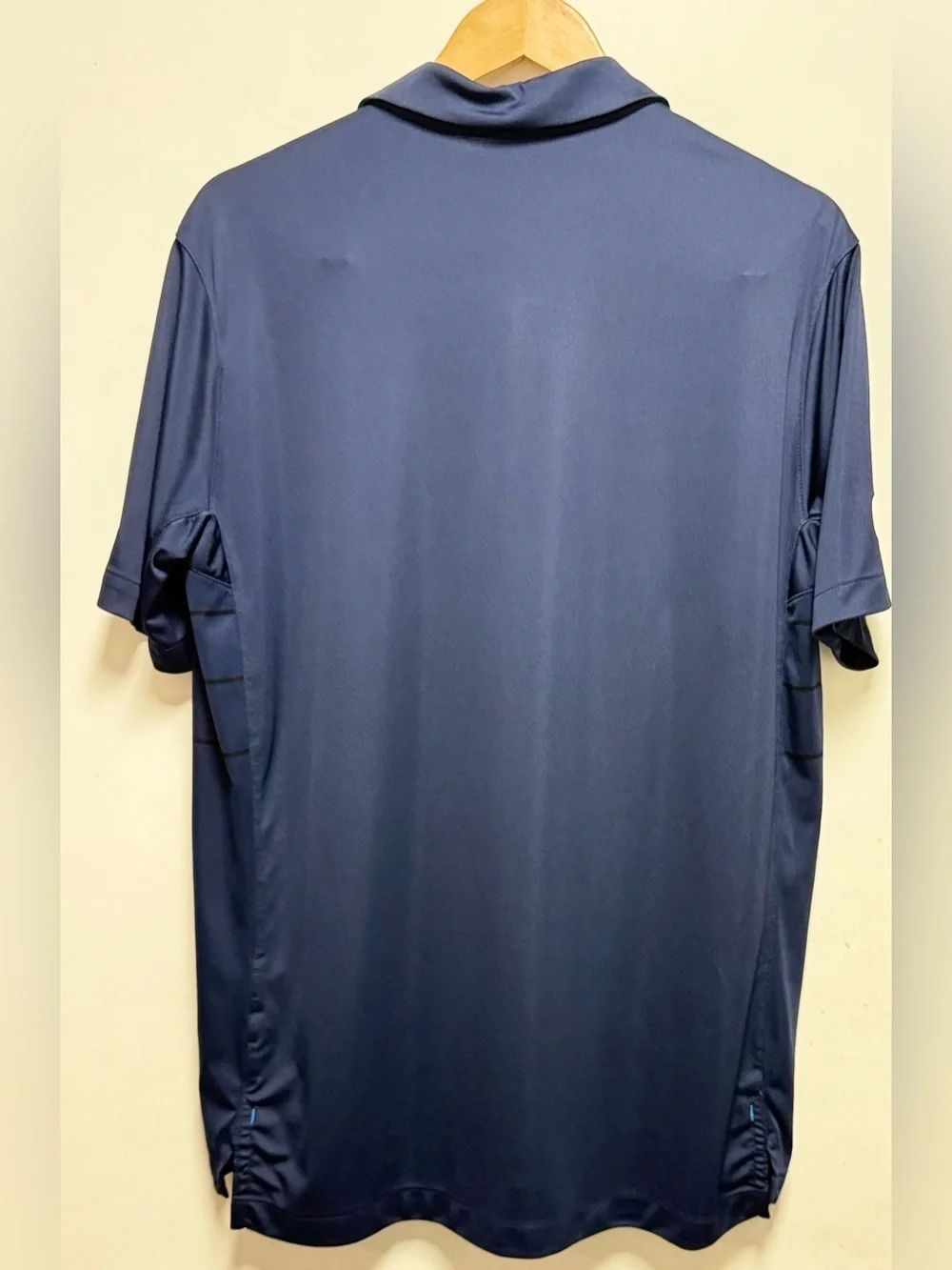 Nike Navy and Yellow Los Angeles Chargers Striped Polo